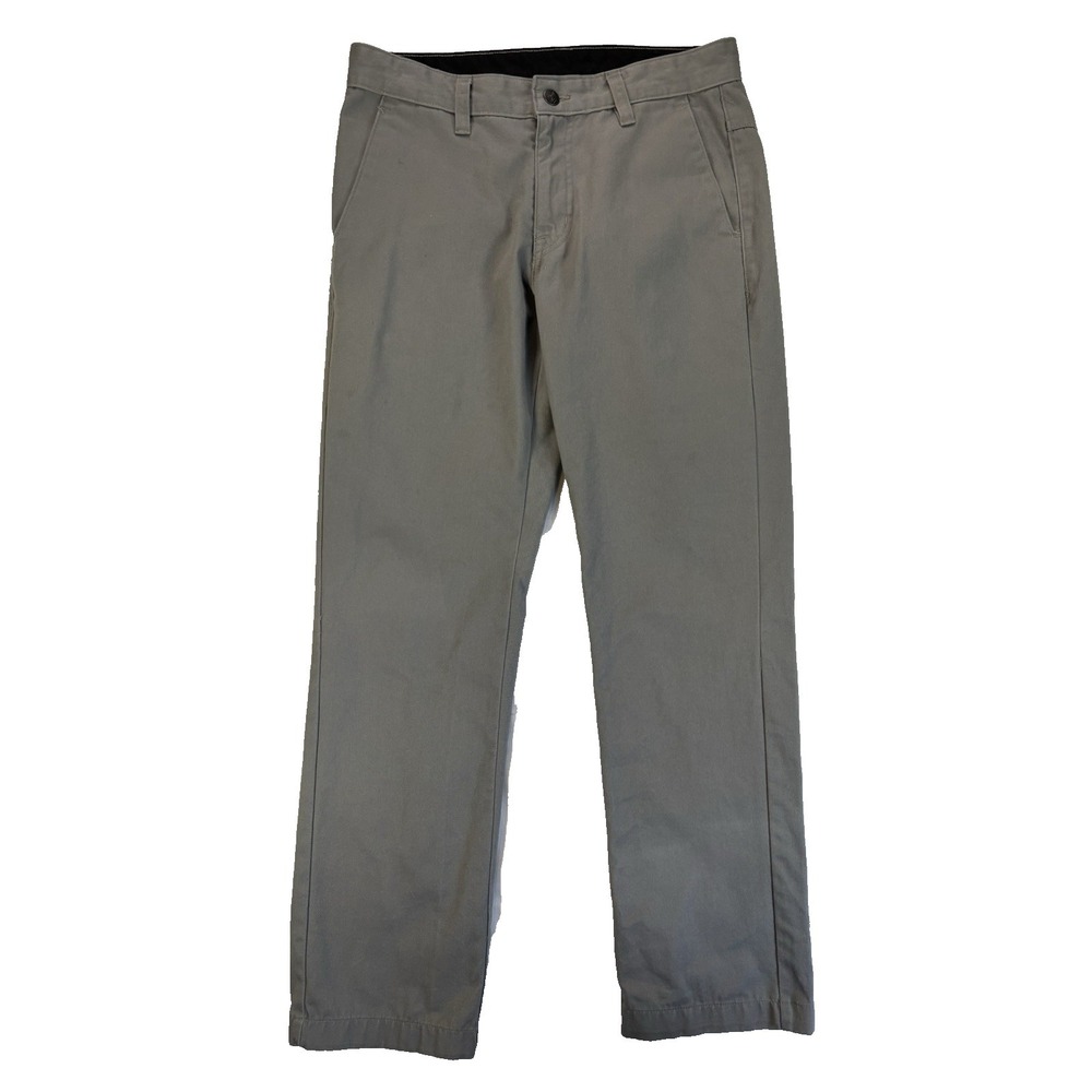 Volcom Men's 29‎ True To This Gray Chino Pants Skater Streetwear Workwear Urban